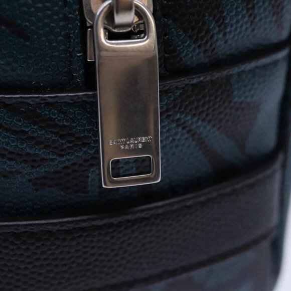 SAINT LAURENT Pouch PVC Green Auth ac3173 - Picture 10 of 16